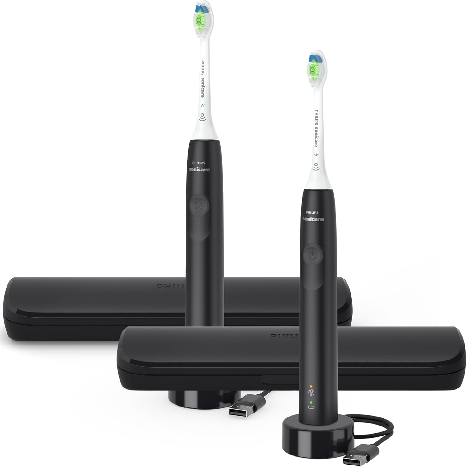 Philips Sonicare Electric Toothbrush with DiamondClean Brush Head 2-Pack Bundle,...