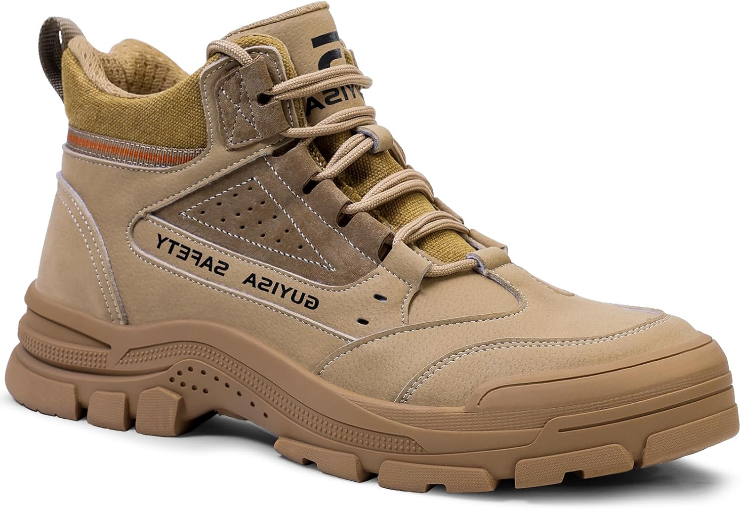 Steel Toe Boots for Men Indestructible Steel Toe Shoes Breathable High Top Work...