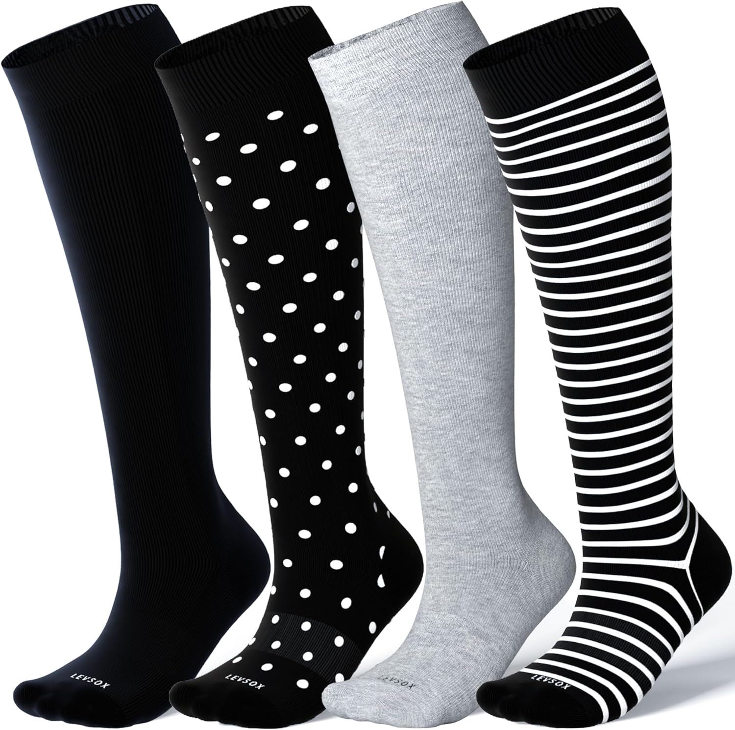 LEVSOX Viscose for Bamboo Compression Socks, Special Compression Socks for Women...