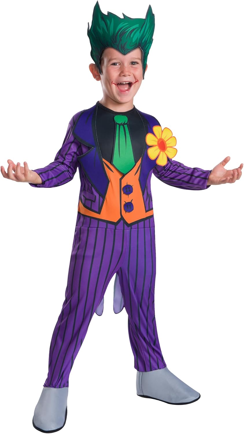 Rubie's Official DC Villain The Joker Child's Costume, Kids Fancy Dress 3-5 Year...