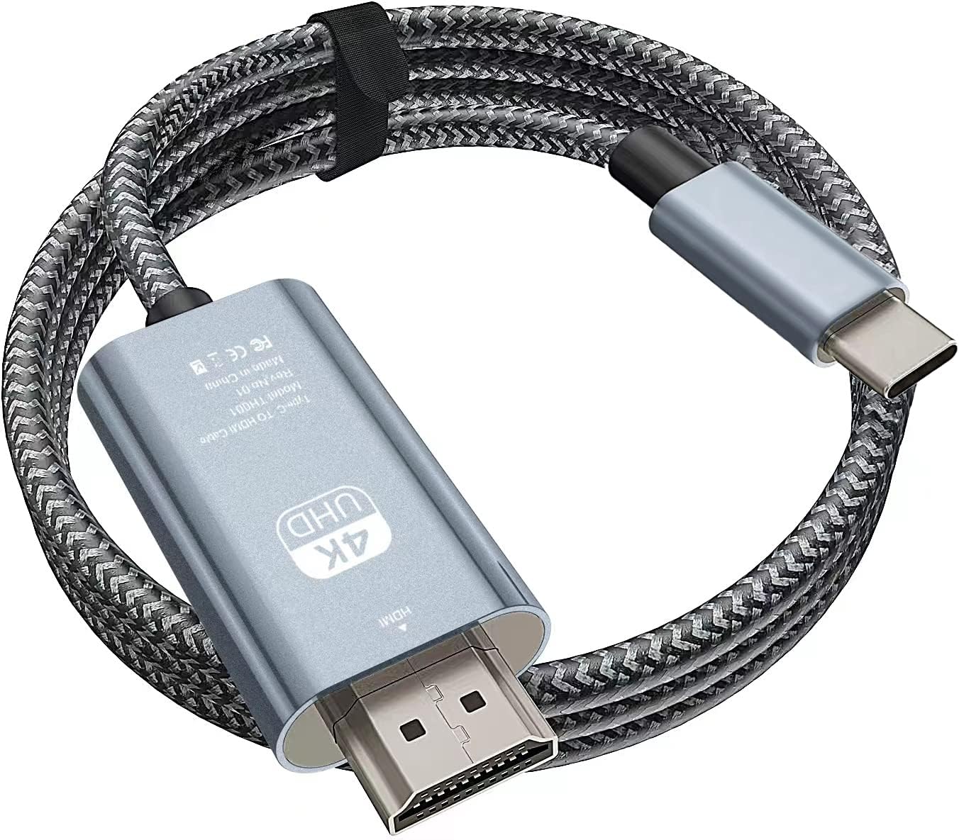3BAO USB C to HDMI Cable 4K@60Hz 4M, Braided USB Type C to HDMI Adapter for Home...