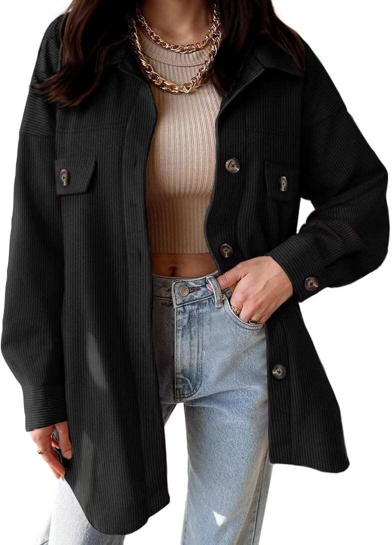 VICHYIE Womens Corduroy Shacket, Special Blouses Button Down Shirts, Innovative...