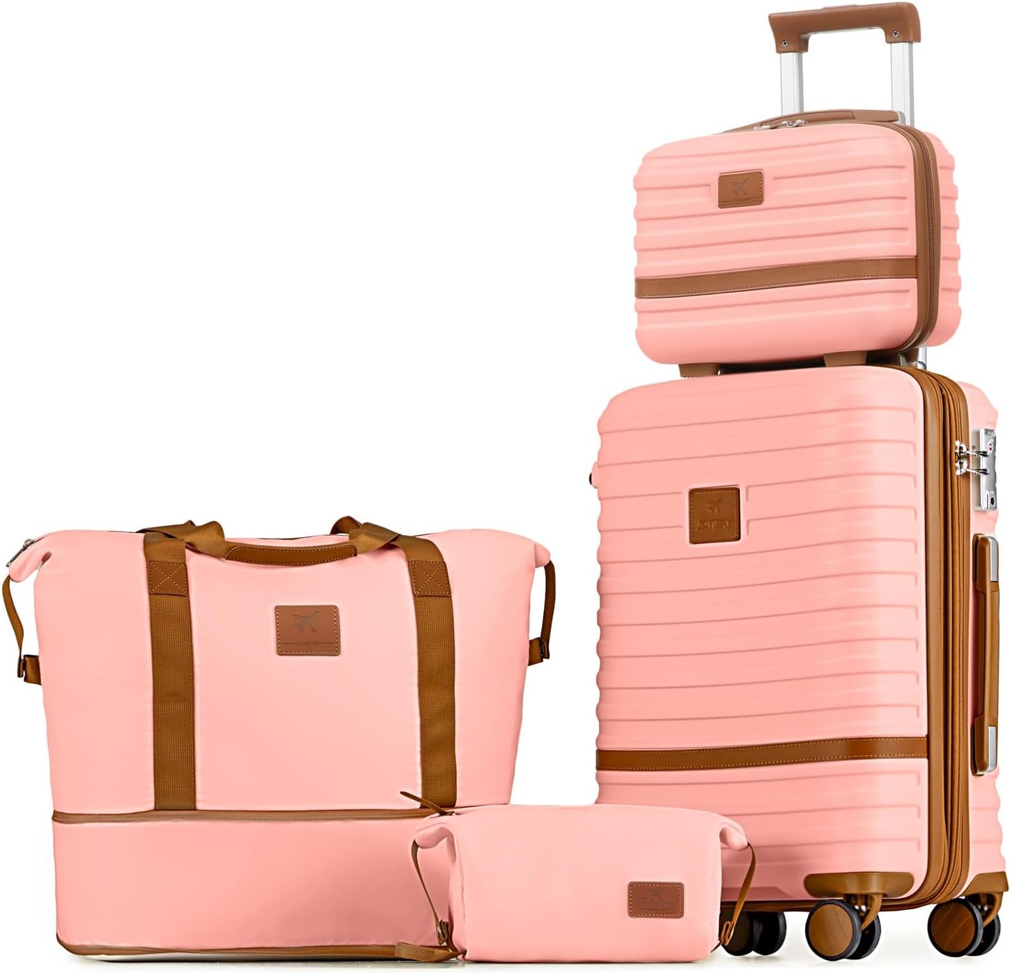 Joyway Carry On Luggage 20 Inch Expandable Suitcase with Spinner Wheel, 4 Piece...