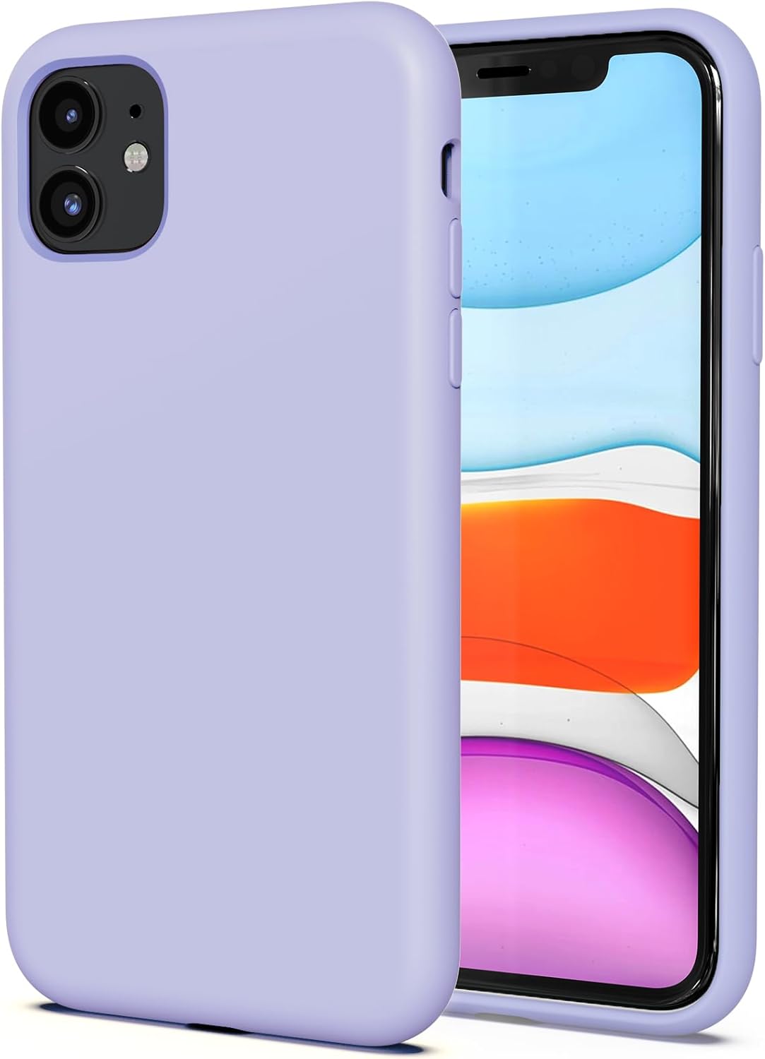 TAXXOE Silicone Case with iPhone 11 Case Soft Ultra Slim Protective Shockproof L...