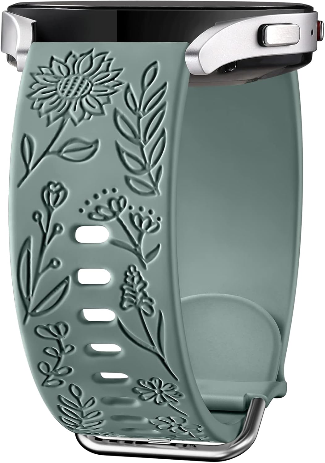 Mastten Sunflowers Engraved Strap Compatible with Samsung Galaxy Watch 7 6 5 4 4...