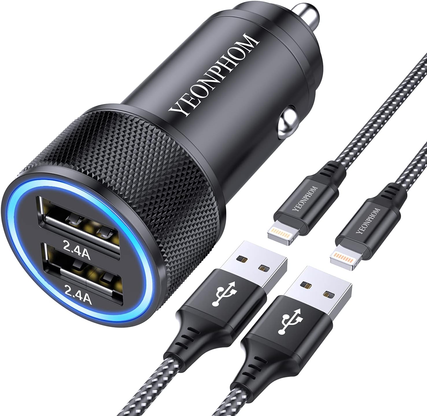 YEONPHOM Car Charger Compatible for iPhone 12 Pro Max/Mini/11 Pro Max/XS Max/XR/...