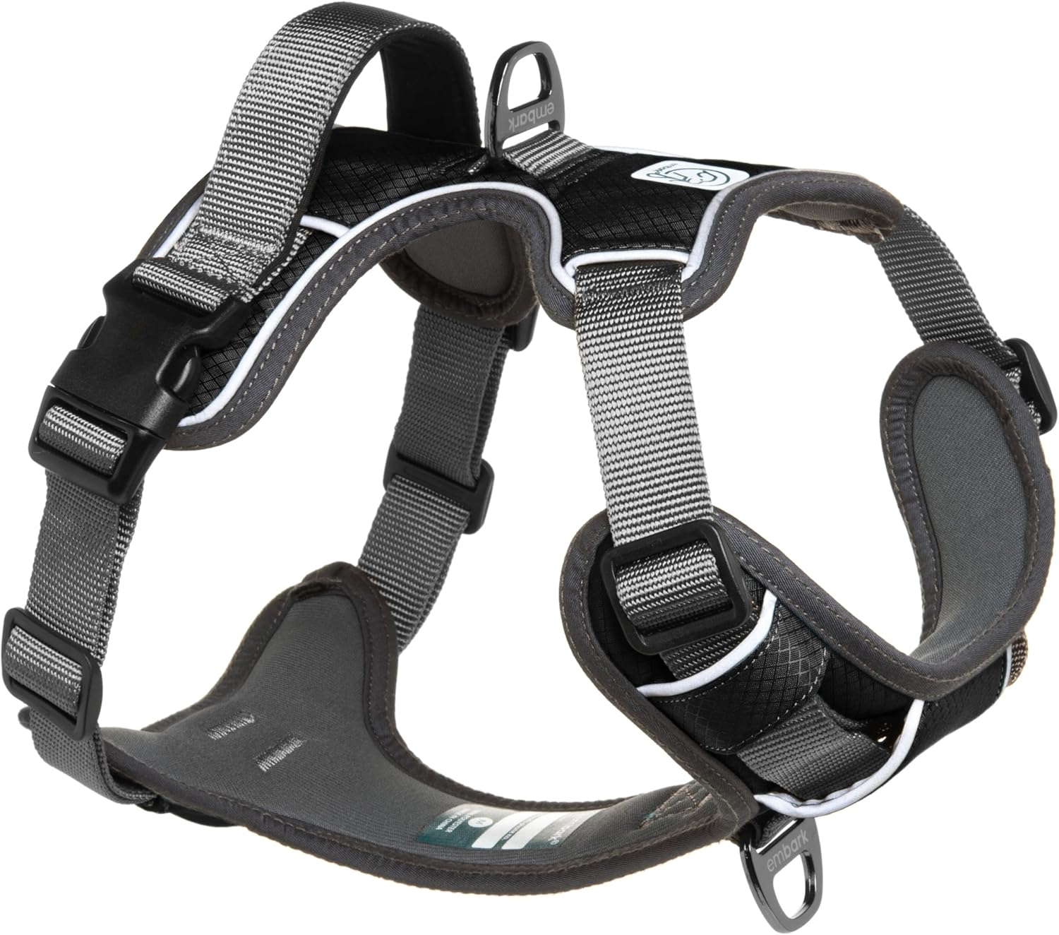Embark Adventure Dog Harness, No-Pull Reflective Trim Dog Harness for Small, Med...