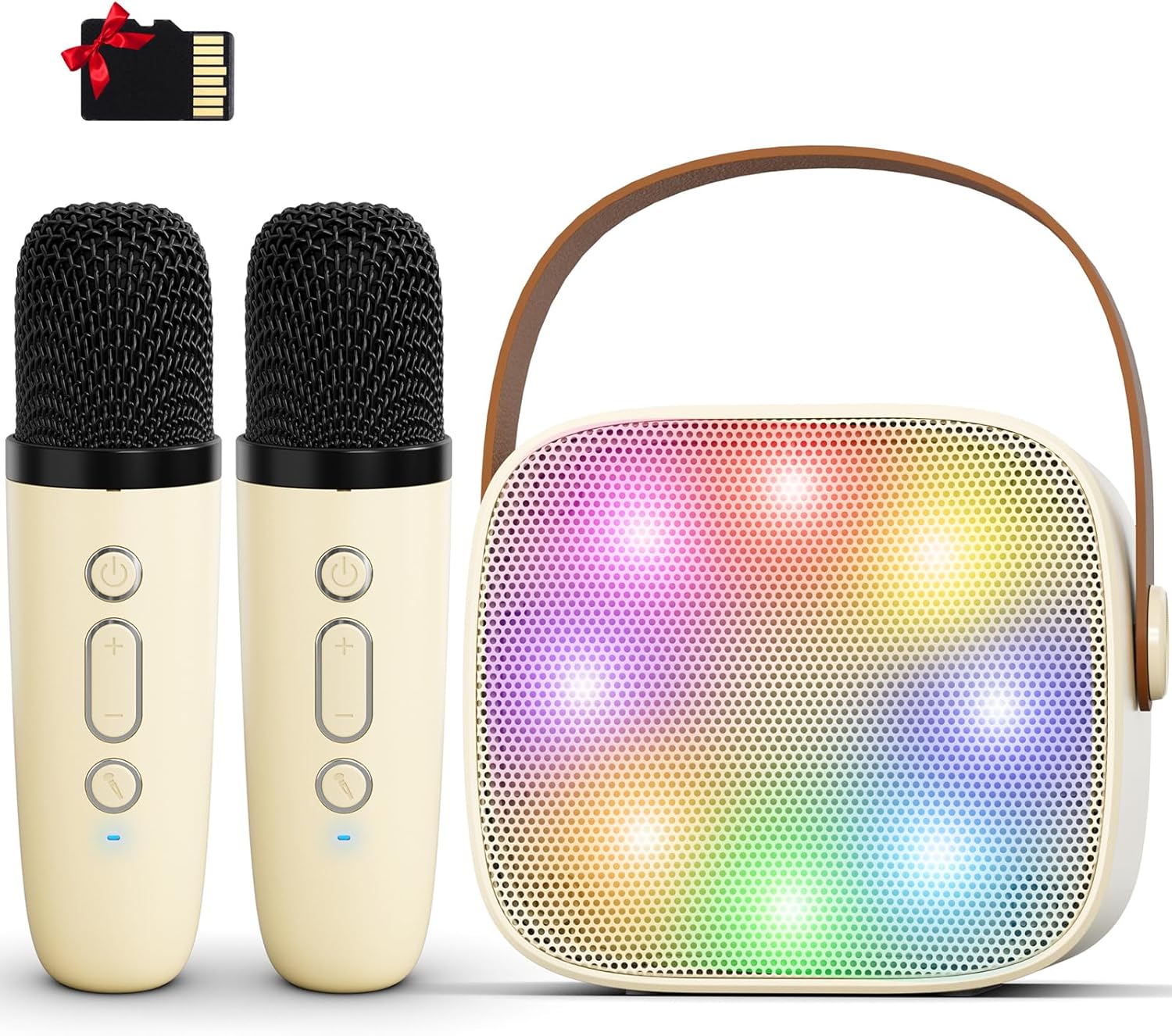 voijump Mini Karaoke Machine for Kids Adults, Portable Bluetooth Karaoke Speaker...