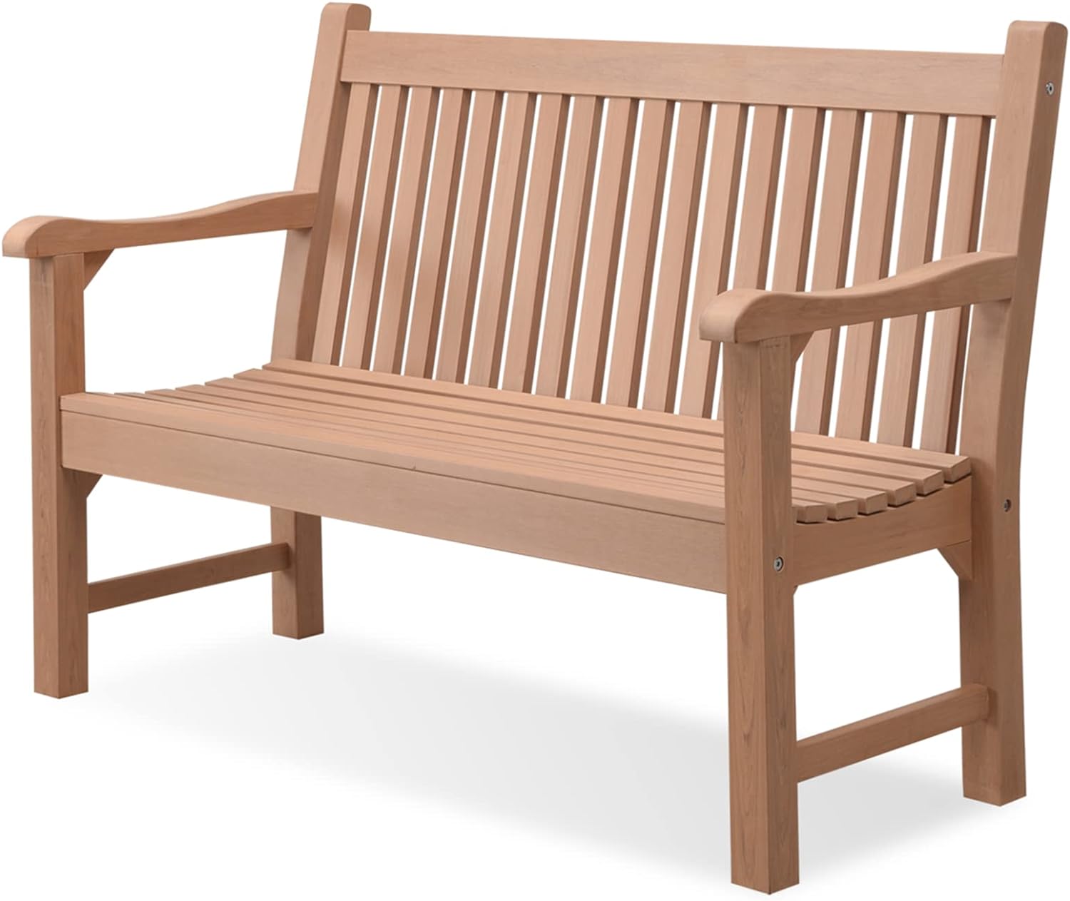 Psilvam Garden Bench, 2-Person Poly Lumber Patio B...