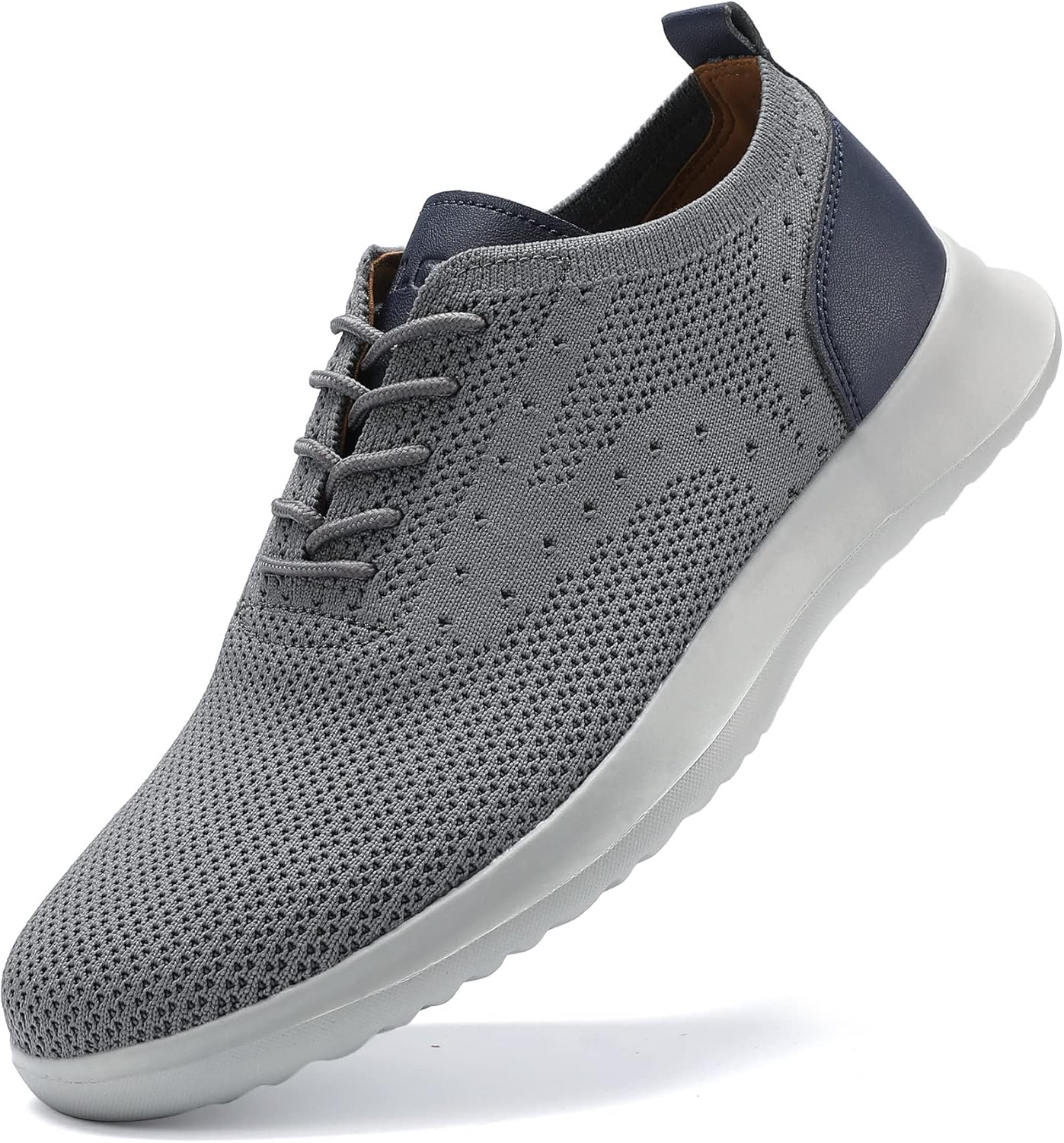 VILOCY Men's Casual Dress Oxfords Shoes Knit Lightweight Breathable Fashion Snea...