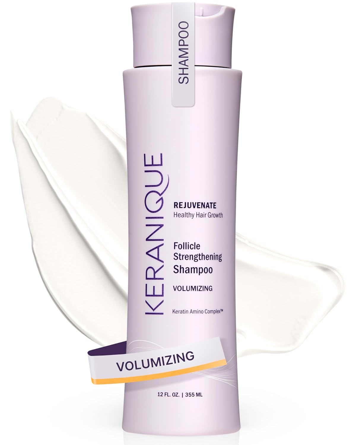 Keranique Volumizing Shampoo, Special Shampoo with Keratin and Biotin, Innovativ...
