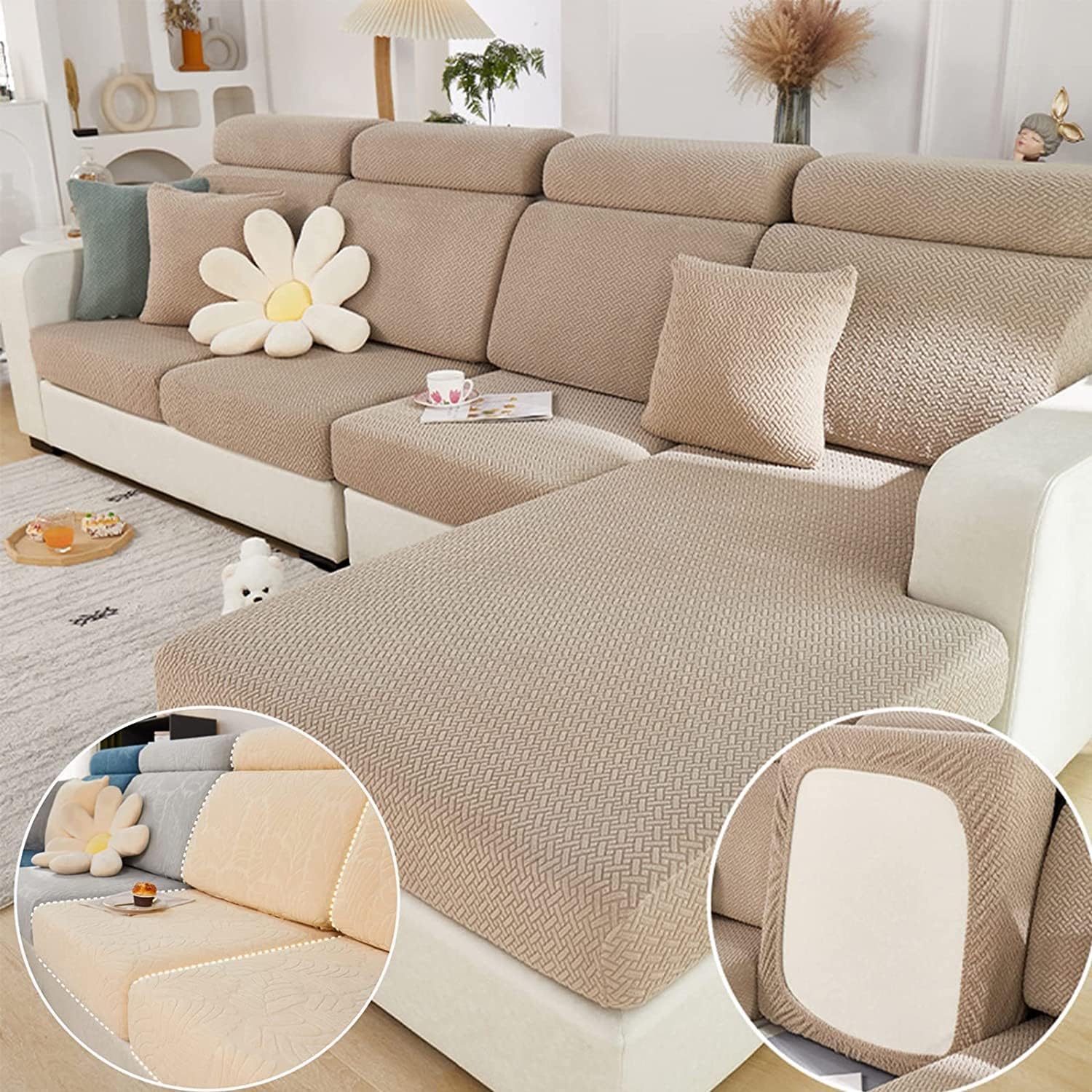 Magic Sofa Couch Covers, Special Wear-Resistant Universal Sofa Cover Stretch for...