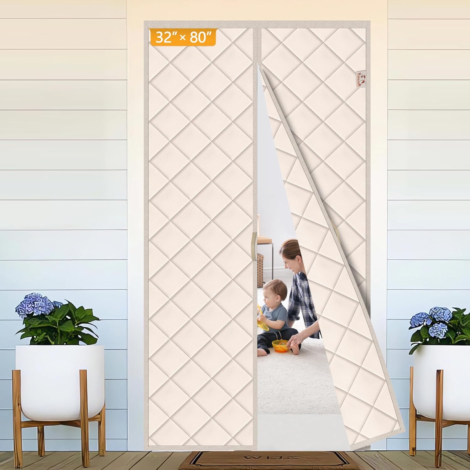 Yotache Magnetic Thermal Insulated Door Curtain, Special Door Curtain for Door S...