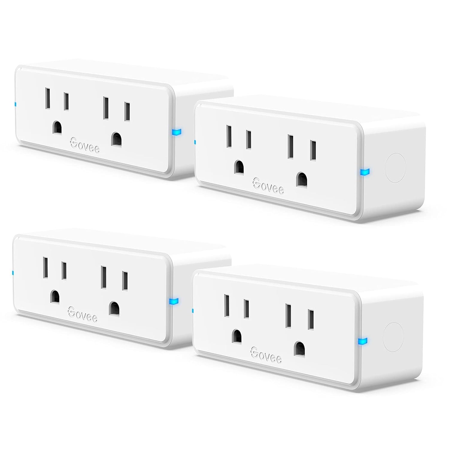 Govee Dual Smart Plug, High-Quality WiFi Bluetooth Outlet for 15A, Unique Smart...