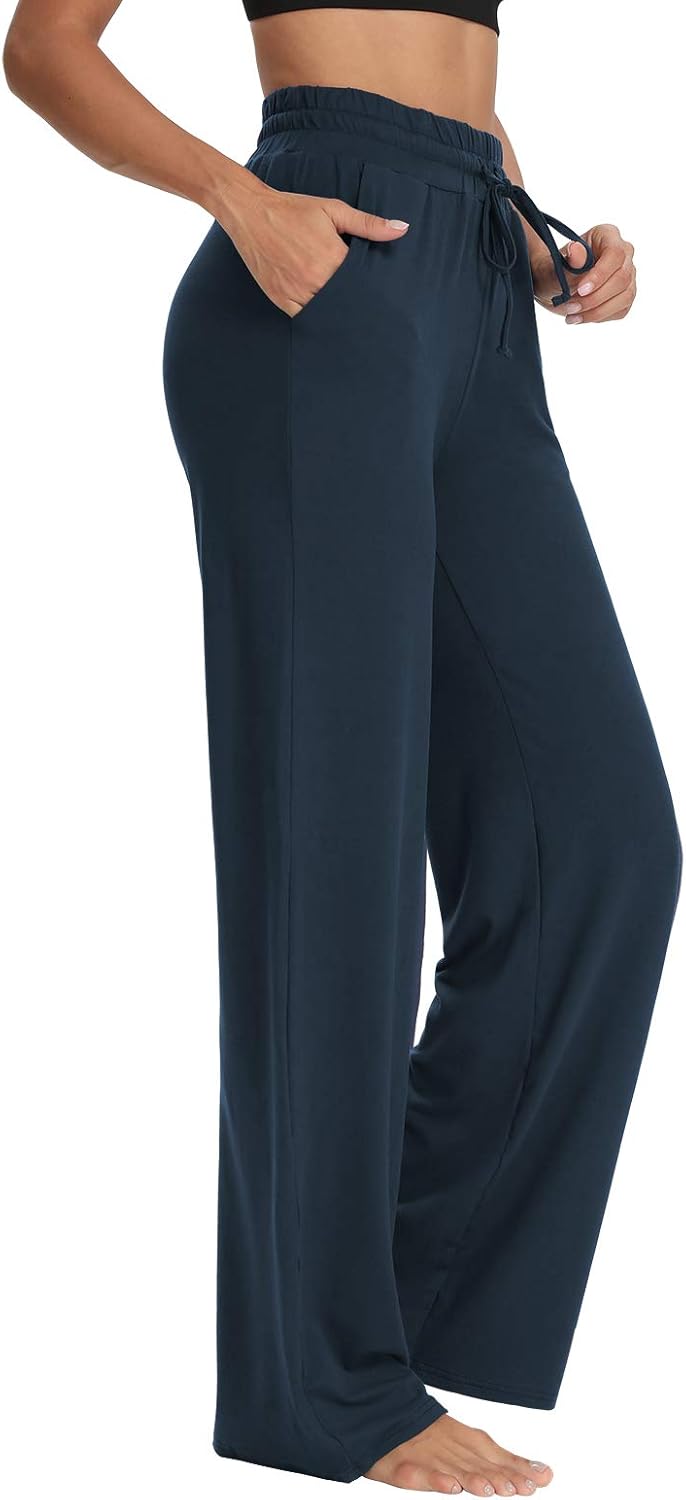 Sarin Mathews Womens Yoga Sweatpants Wide Leg High Waisted Lounge Pajamas Pants...