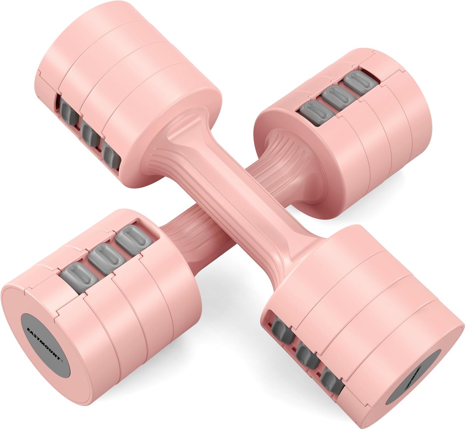 EAST MOUNT Adjustable Dumbbells Set Pair 2 4 6 8 10 Lbs Women Hand Weights 2-5 L...