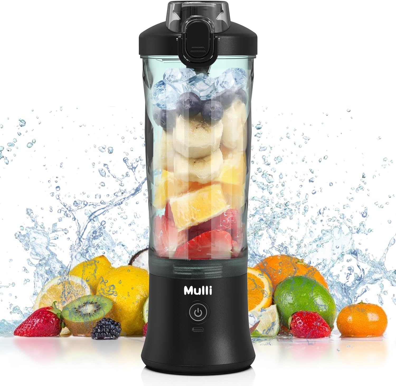 Mulli Portable Blender,USB Personal Mixer for Shakes and Smoothies,Mini Blender,...