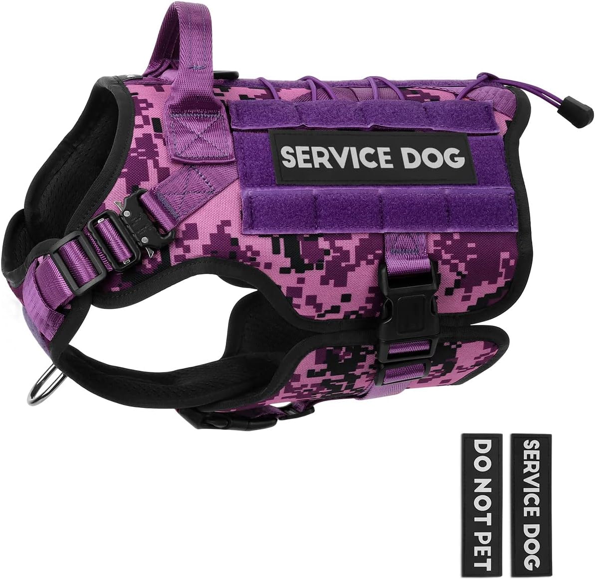 PETNANNY Tactical Dog Harness - Service Dog Harness Emotional Support Dog Vest f...