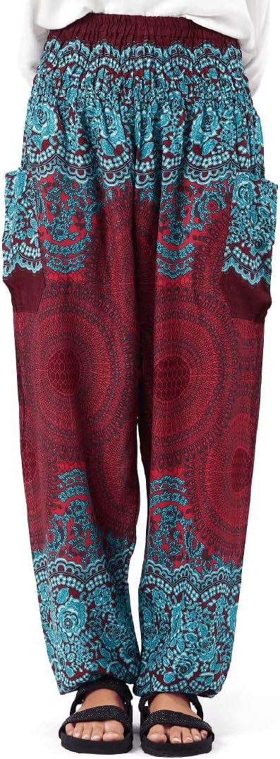 Happy Trunks Harem Pants for Women/Women’s Yoga Pants with Pockets (S-XXL) Hippi...