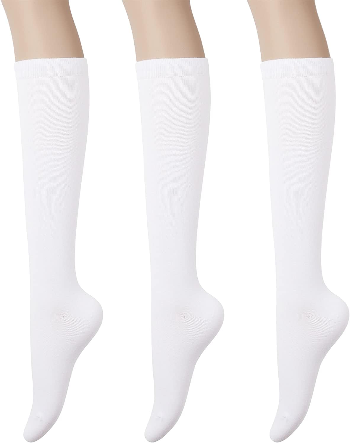 KONY Women's Cotton Knee High Socks, Special Casual Solid High-Quality Socks, Af...