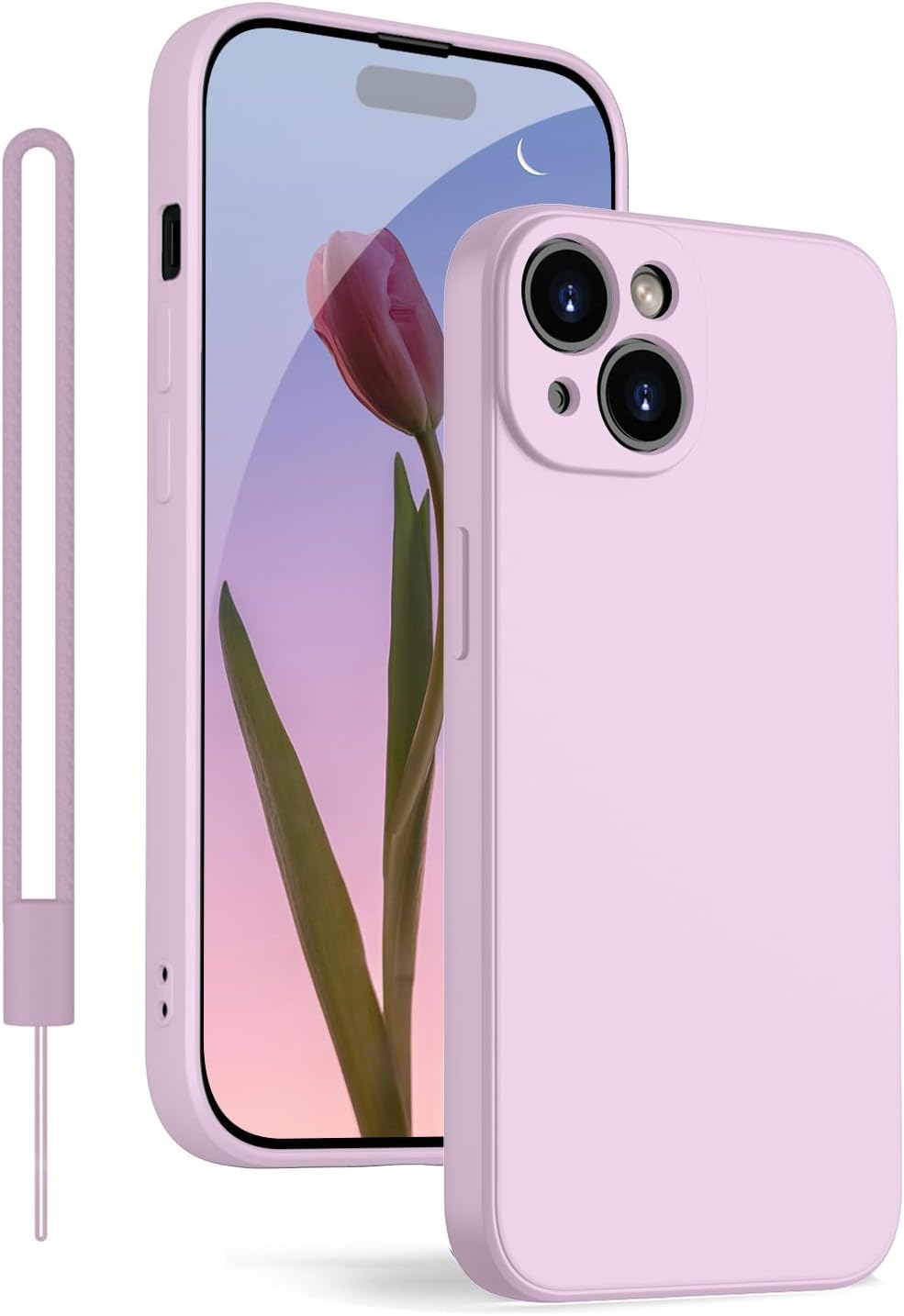 KPPIT for iPhone 13 Case Protective Case Silicone,Ultra Slim Soft Gel Anti-Scrat...