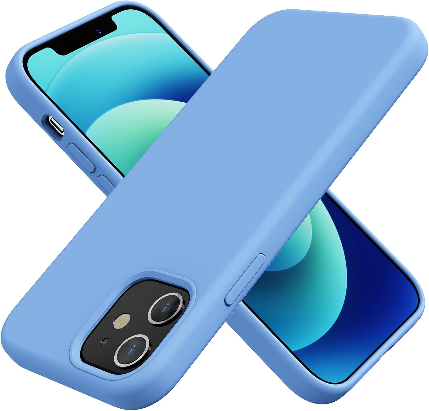 TAXXOE Silicone Case Compatible with iPhone 12 Case/12 pro case Soft Ultra Slim...