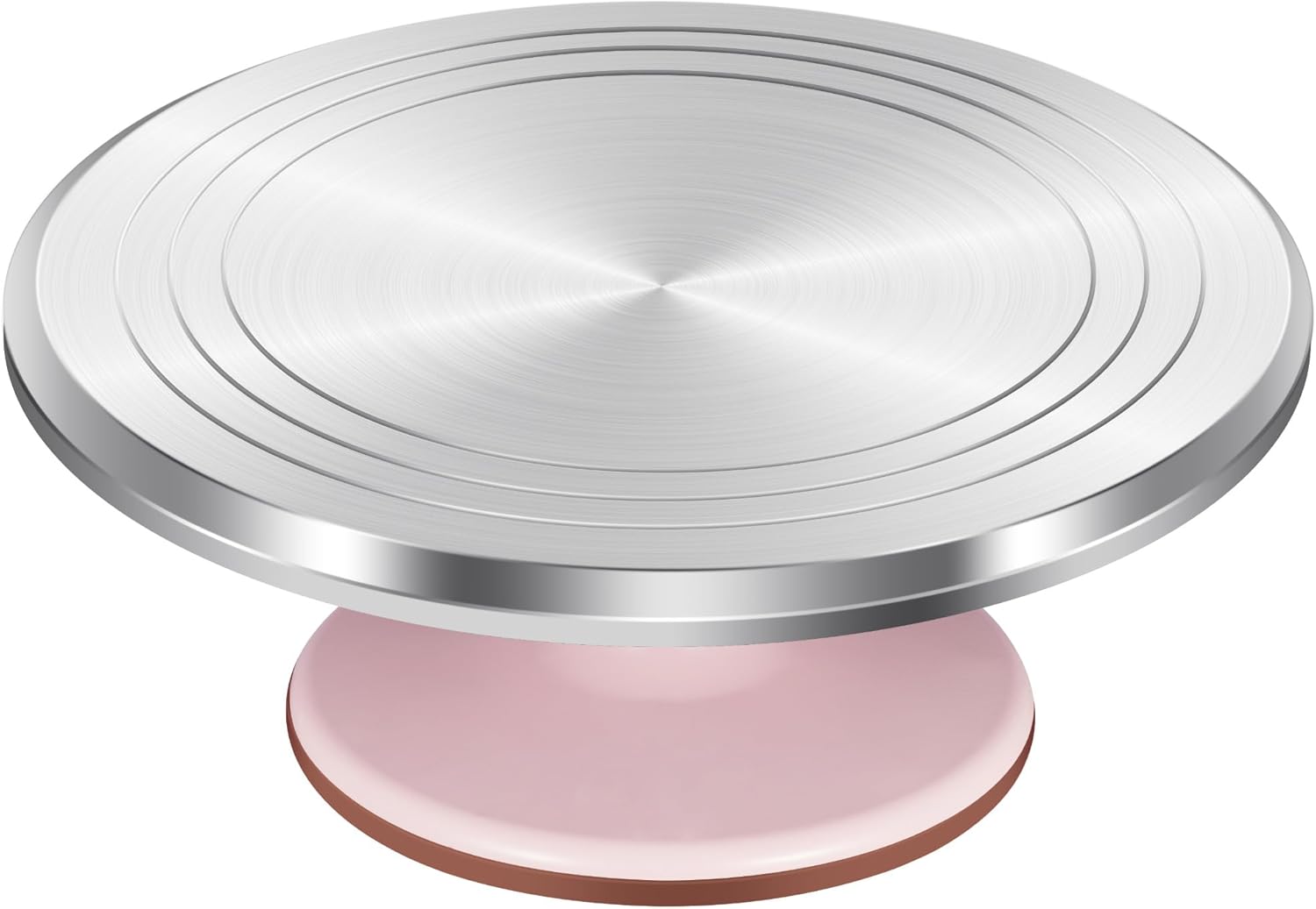 Syntus Aluminum Alloy Revolving Cake Stand, 12 Inch Cake Turntable for Decoratin...