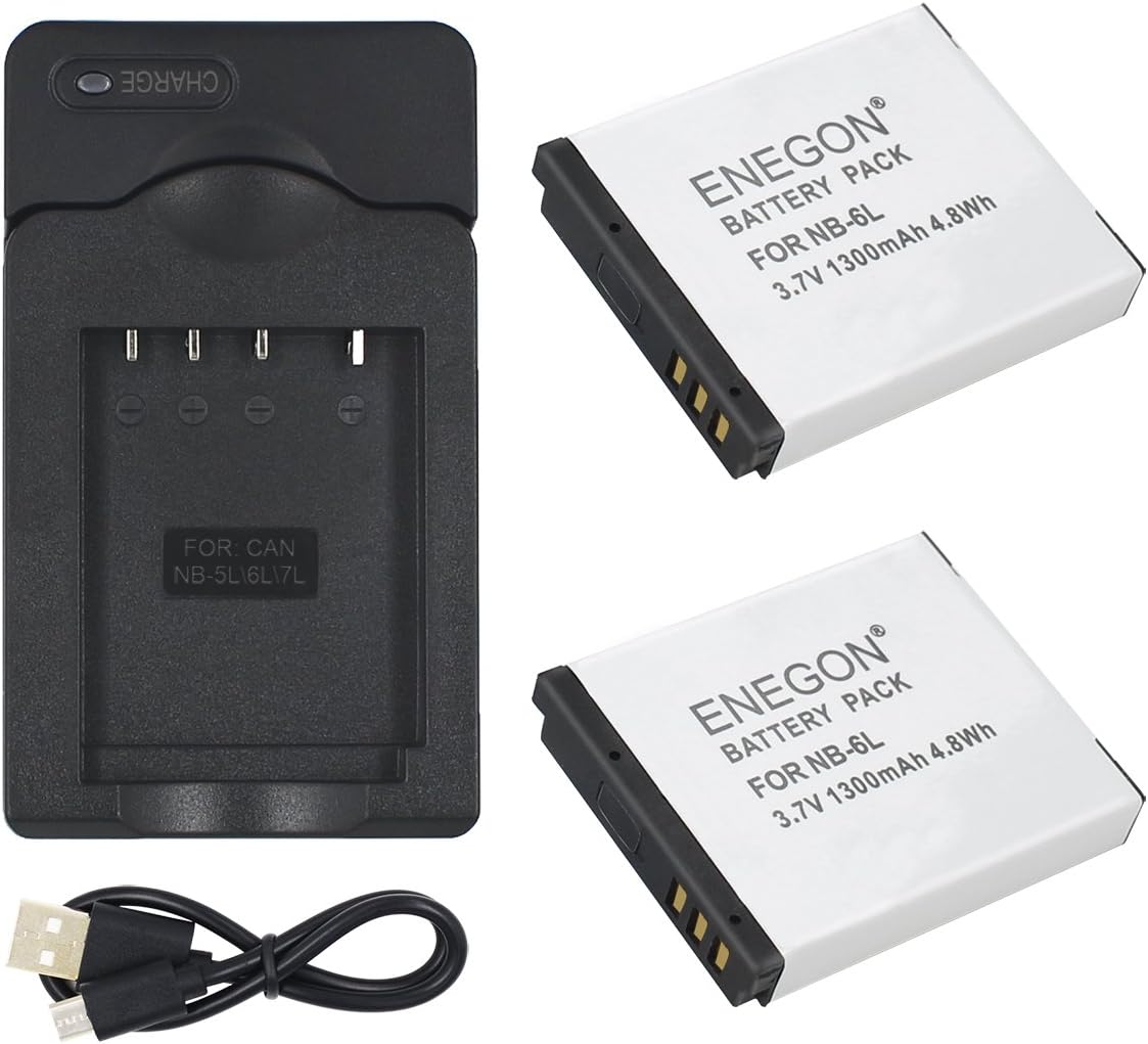 ENEGON NB-6L Replacement Battery and Charger Kit, Special Battery Charger Combo...