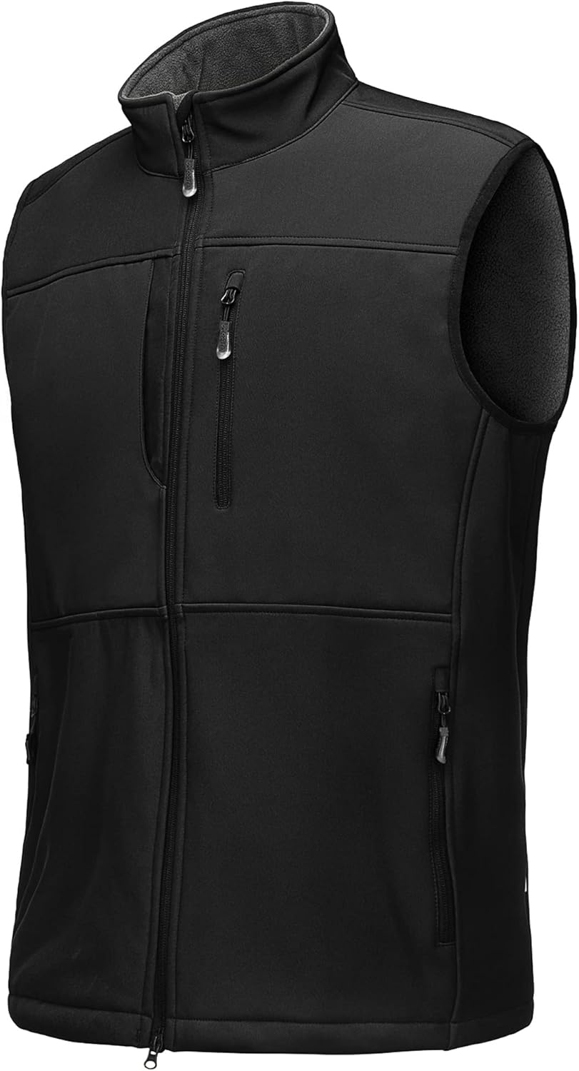 33,000ft Mens Softshell Gilet Activewear Vests Windproof Fleece Lined Outerwear...