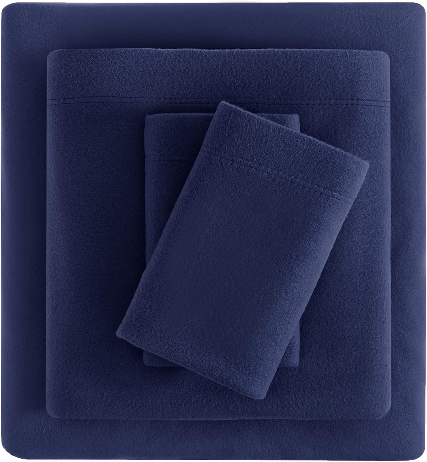 Viviland Plush Micro Fleece Queen Bed Sheet Set - Soft Fuzzy Polar Fleece Velour...