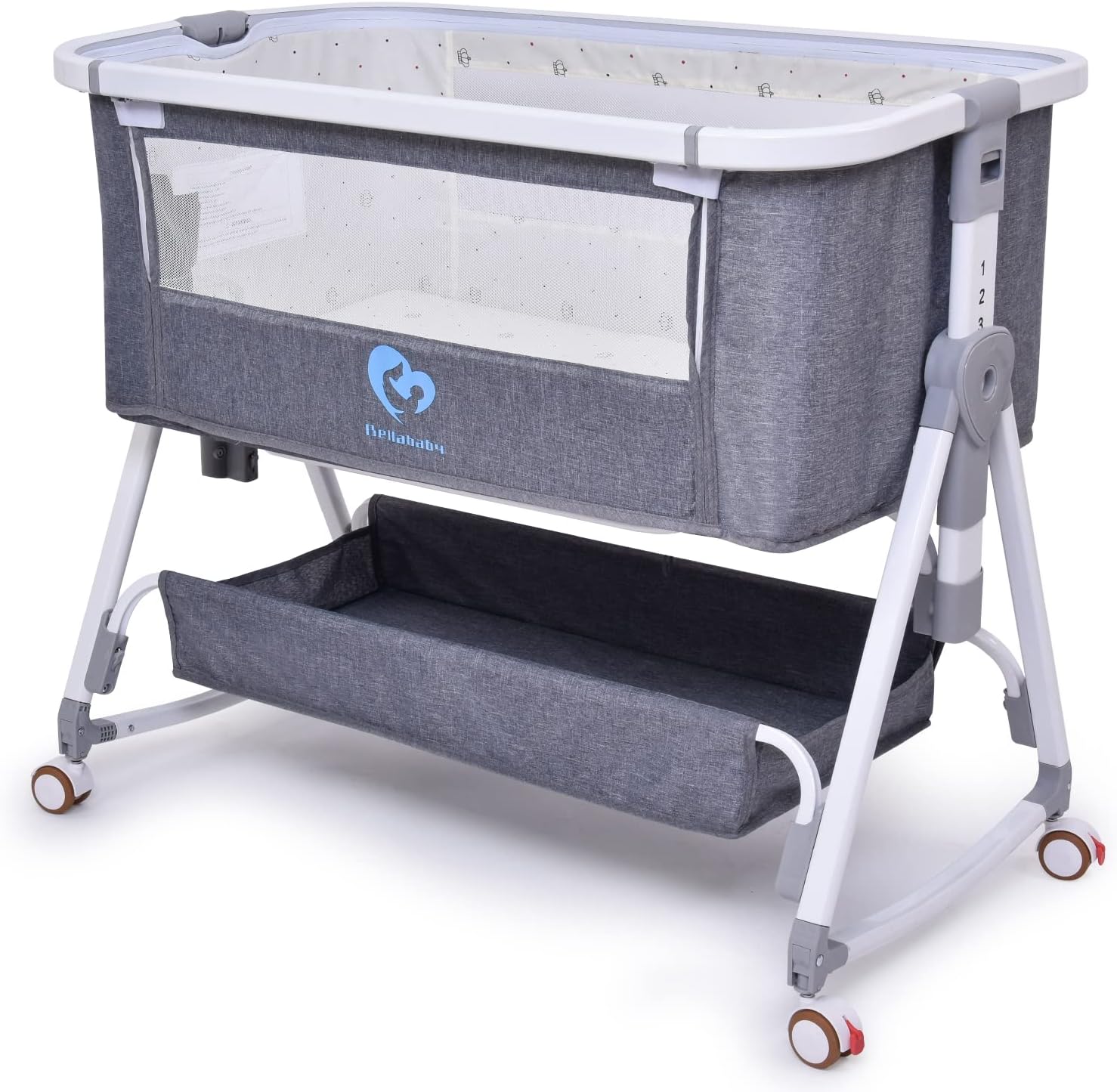 Bellababy Baby Bedside Sleeper, Bassinet for Safe Co-Sleeping, Storge Bag, Easy...