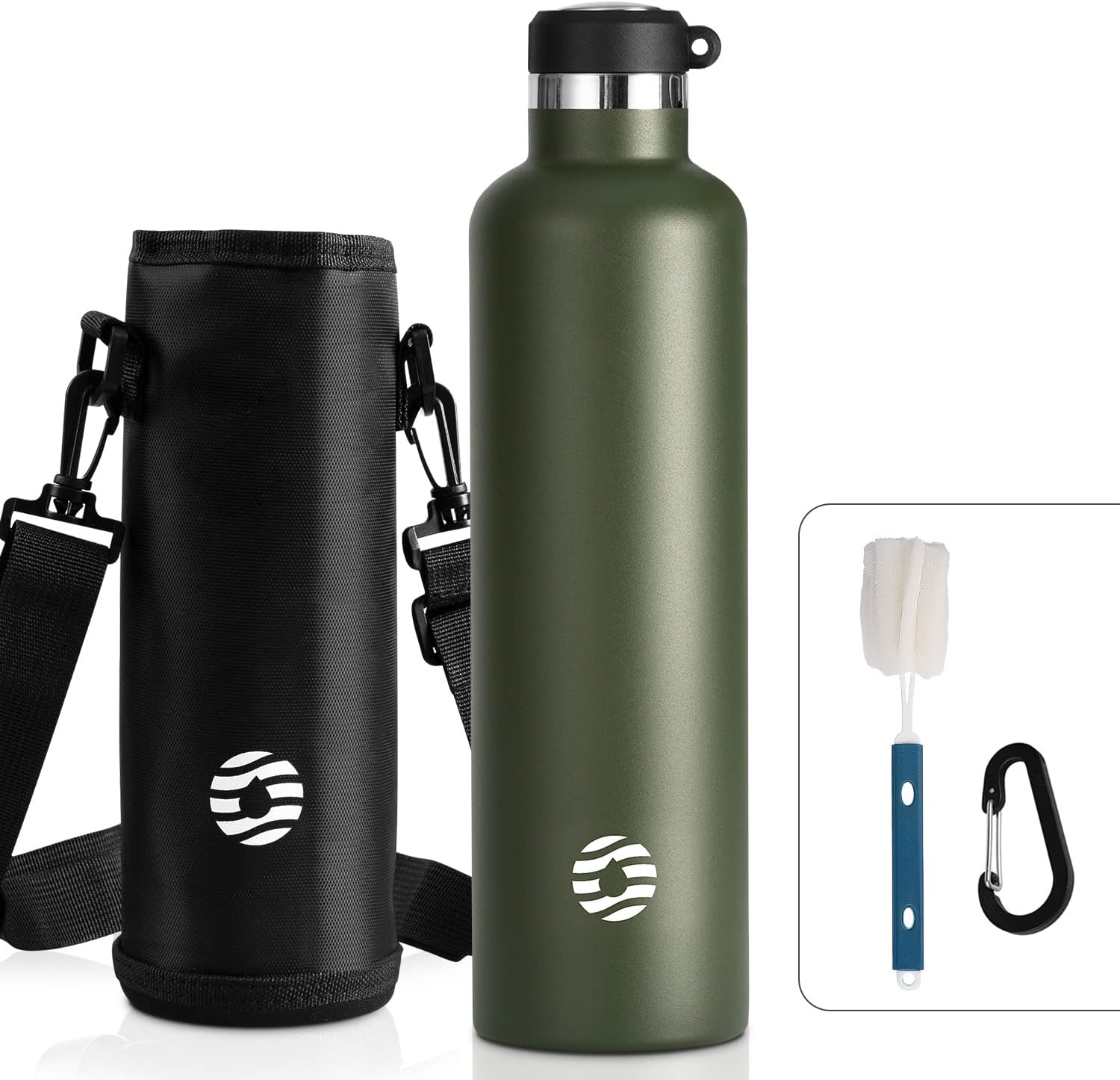 FEIJIAN Stainless Steel Water Bottle 750ml/1000ml Sports Flask Vacuum Insulated...