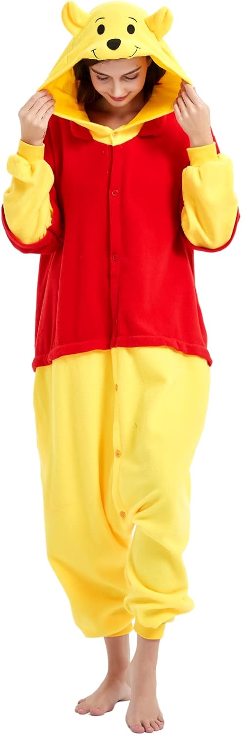 ressber Unisex Adult Onesie Pajamas Animal One Piece Halloween Costume Christmas...