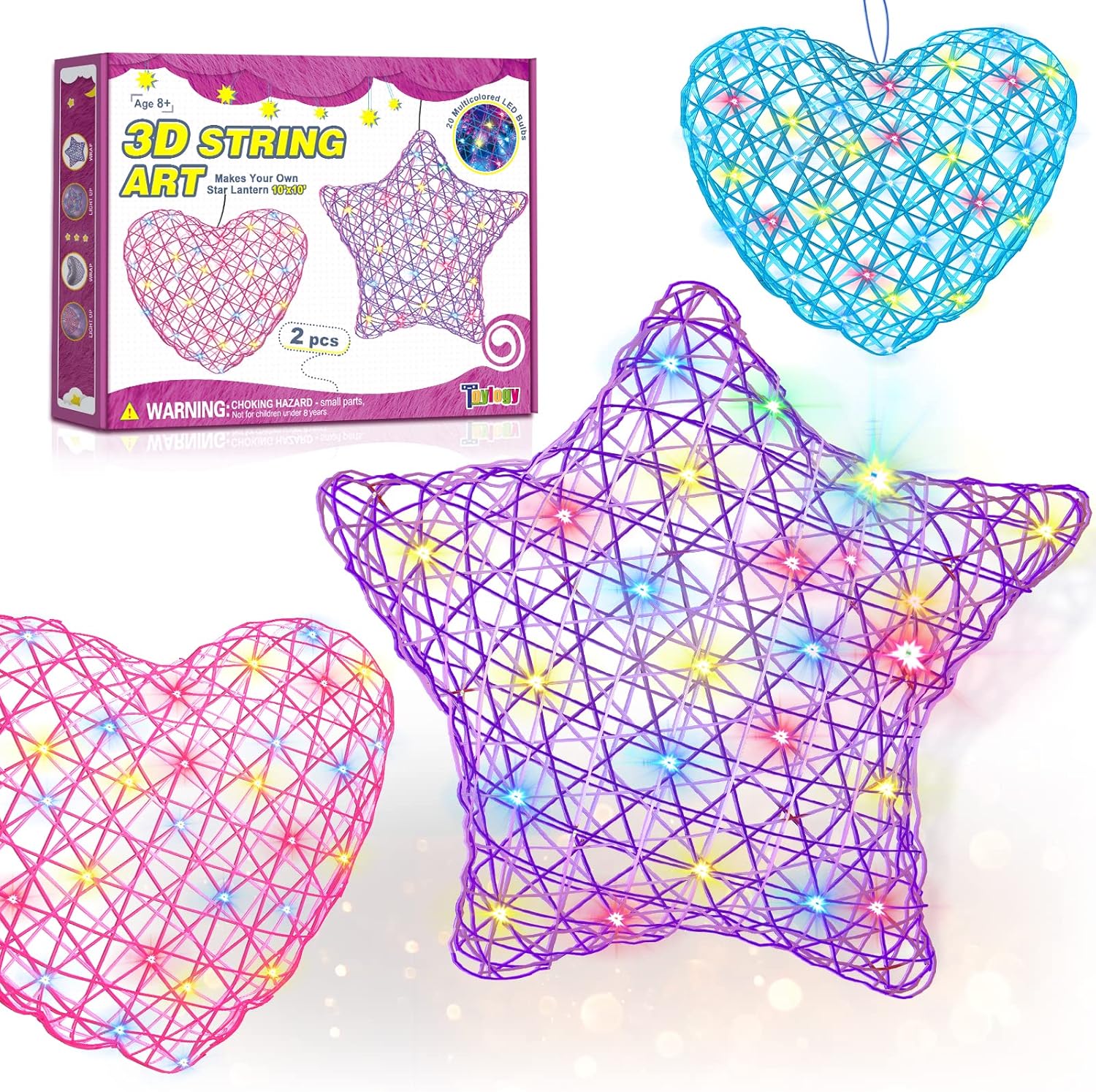 3D String Art Craft Kits for Kids Teen Girl Gifts for 8 9 10 11 12 Year Old Girl...