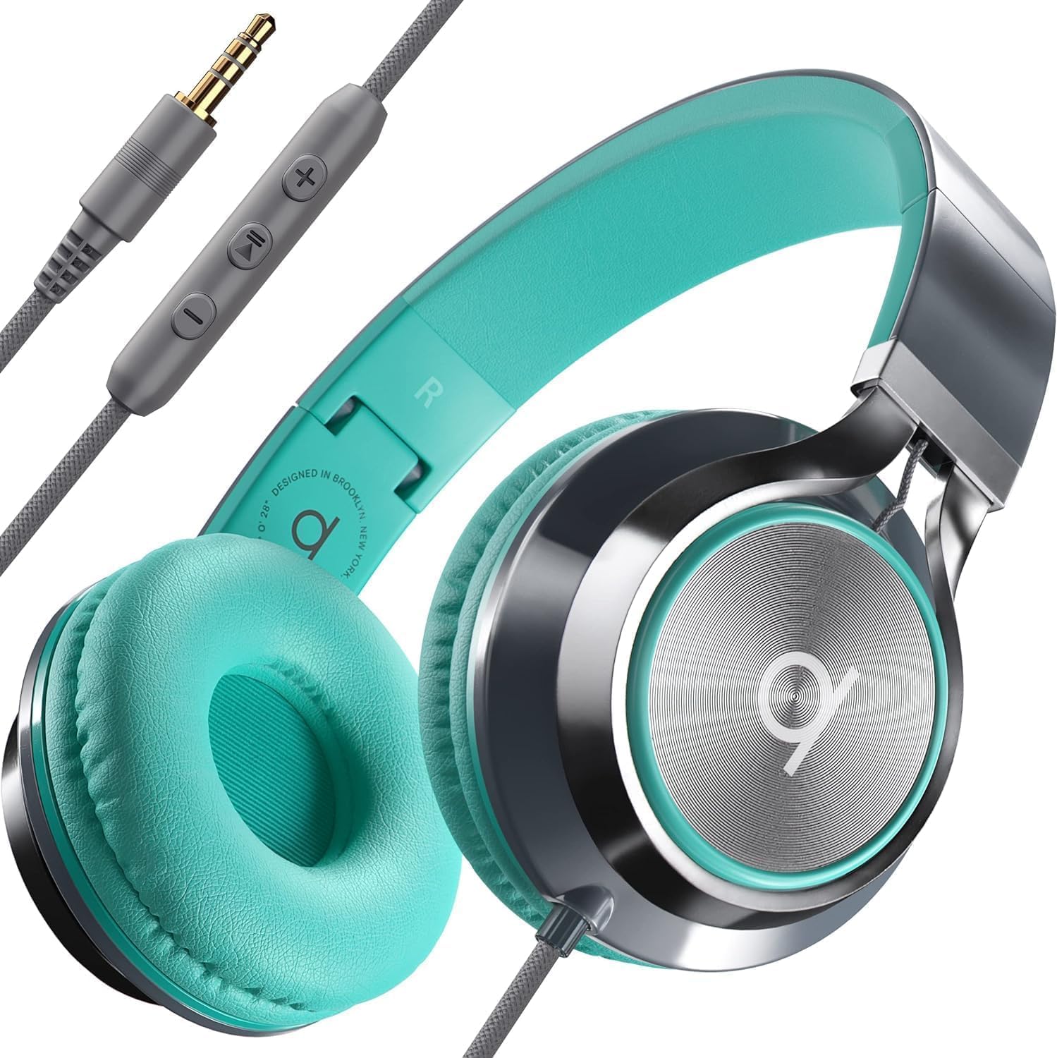 Artix CL750 Wired Headphones with Mic & Volume Control — Noise Isolating Compute...
