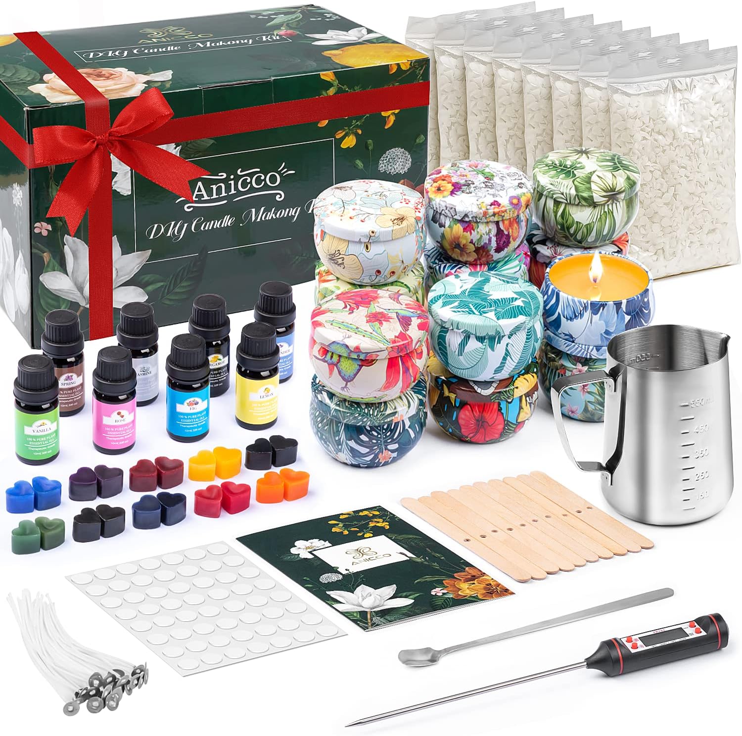 Anicco Candle Making Kit, Special Candle Making Kit with Soy Wax, Innovative DIY...