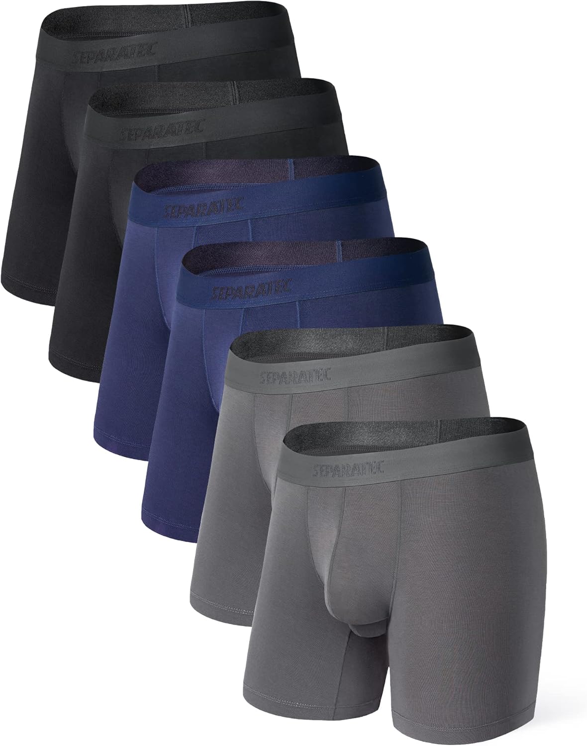Separatec Mens Boxer Briefs with Ball Pouch Breath...