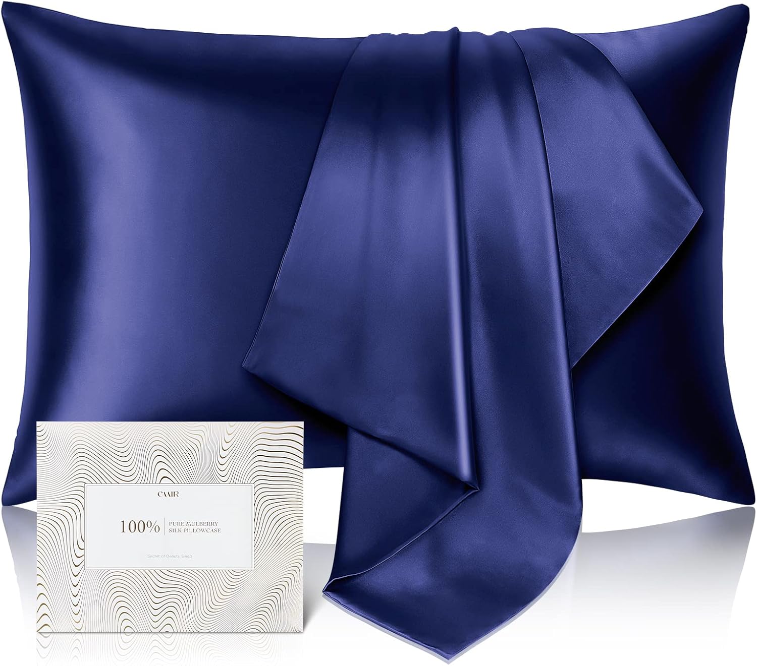 Pure Mulberry Silk Pillowcase, Special Silk Pillowcase for Hair and Skin, High-Q...
