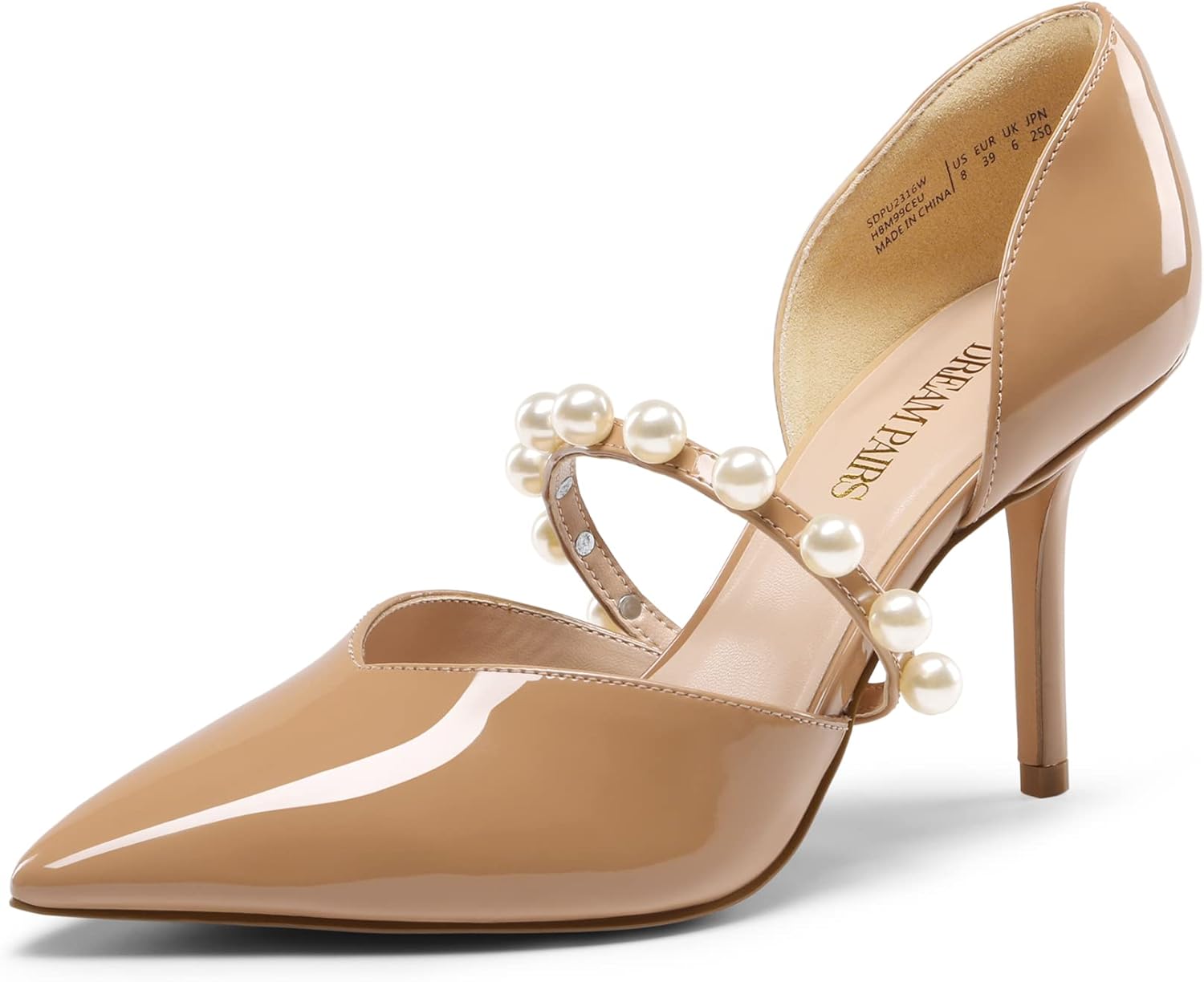 DREAM PAIRS Women's Closed Toe High Heels, Special Stiletto Pointed Toe Strappy...