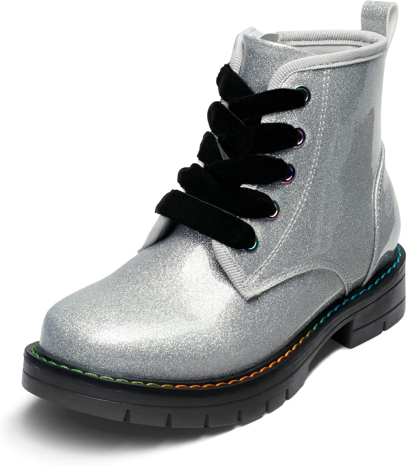 DREAM PAIRS Glitter Ankle Boots, Special Shoes with Side Zipper, Innovative Comb...