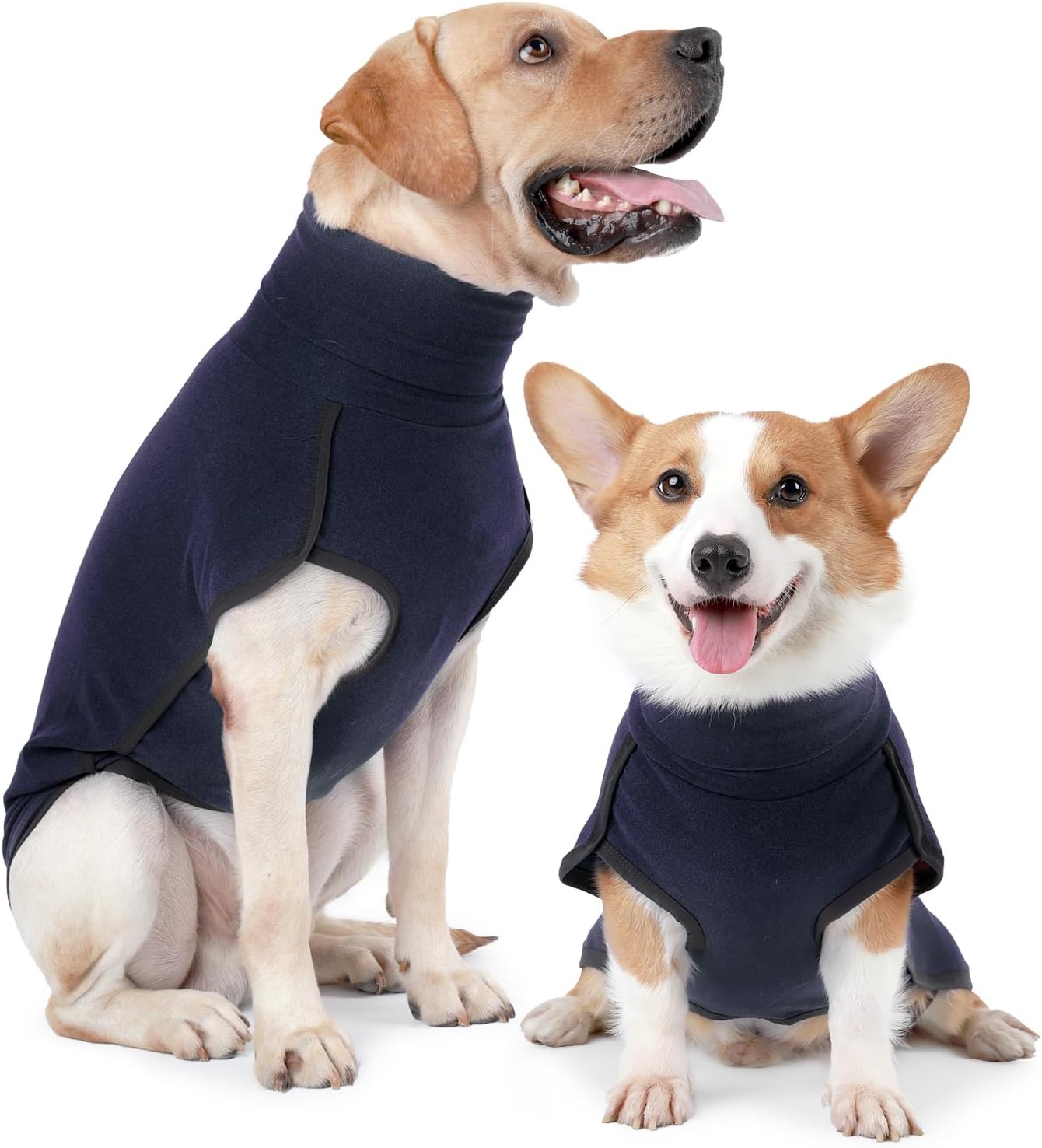 HEYWEAN Dog Sweatshirt Stretch Fleece Vest Warm Dog Sweater Pullover for Small a...