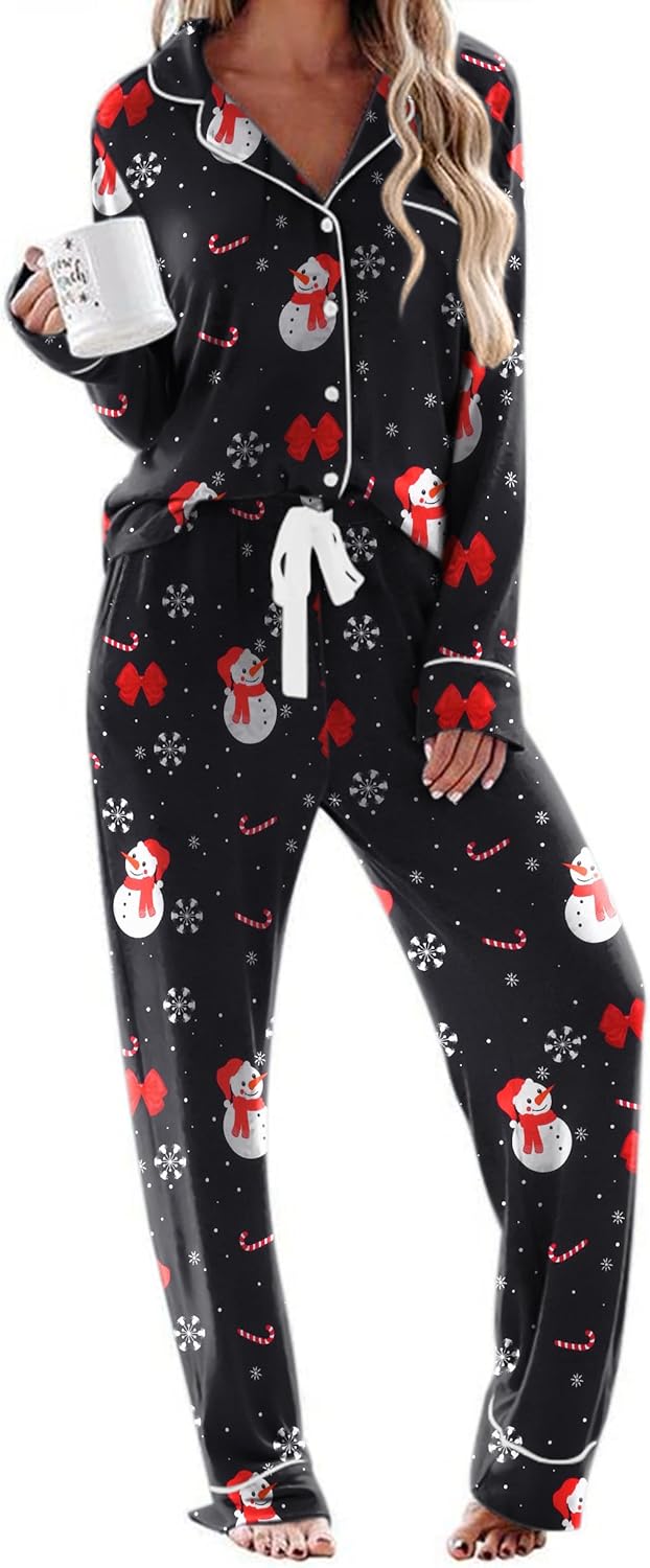 Ekouaer Women's Pajamas, Special Long Sleeve Sleepwear for Comfort, Soft Casual...