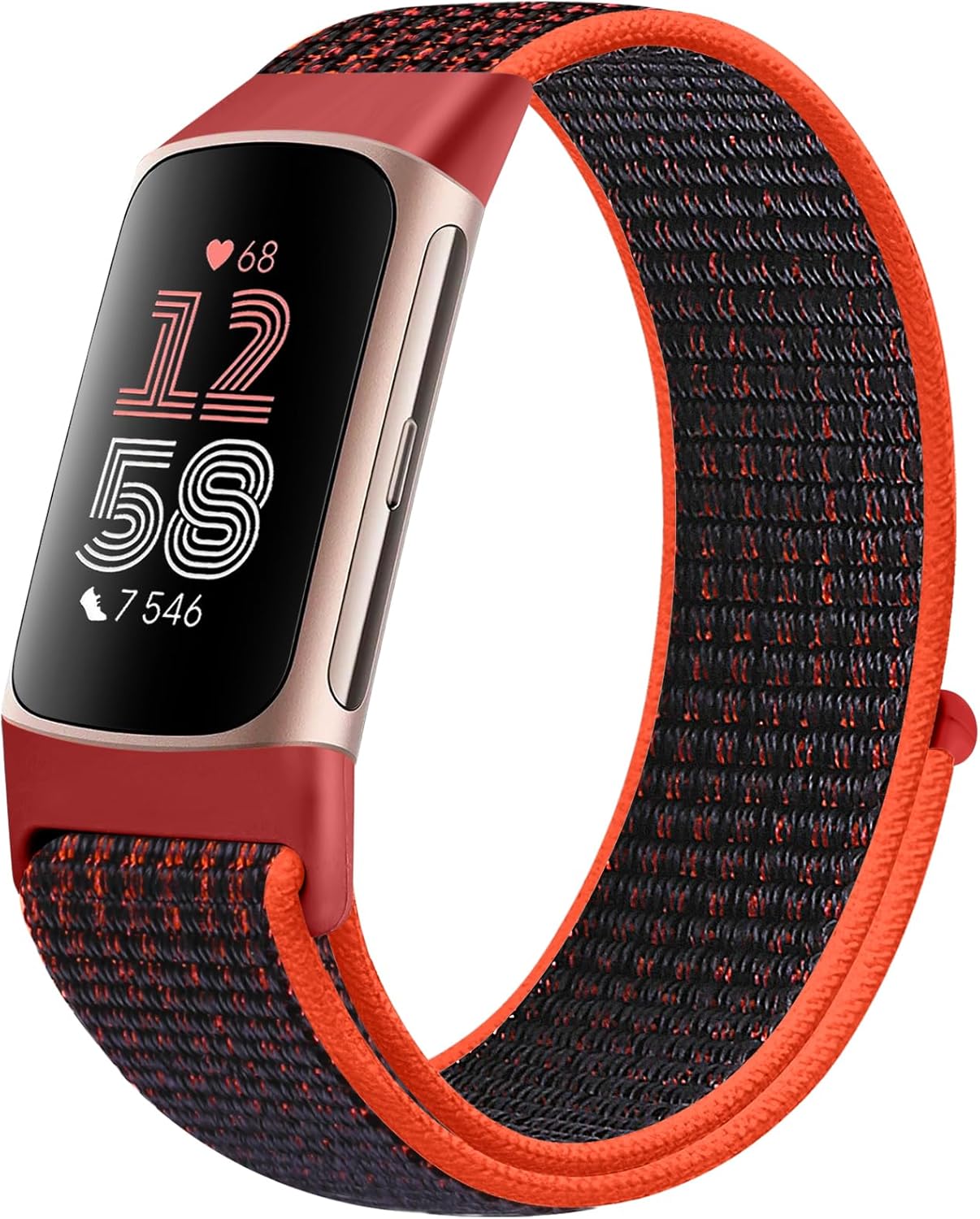 Runostrich Sport Loop Nylon Watch Straps Compatible with Fitbit Charge 6/Charge...