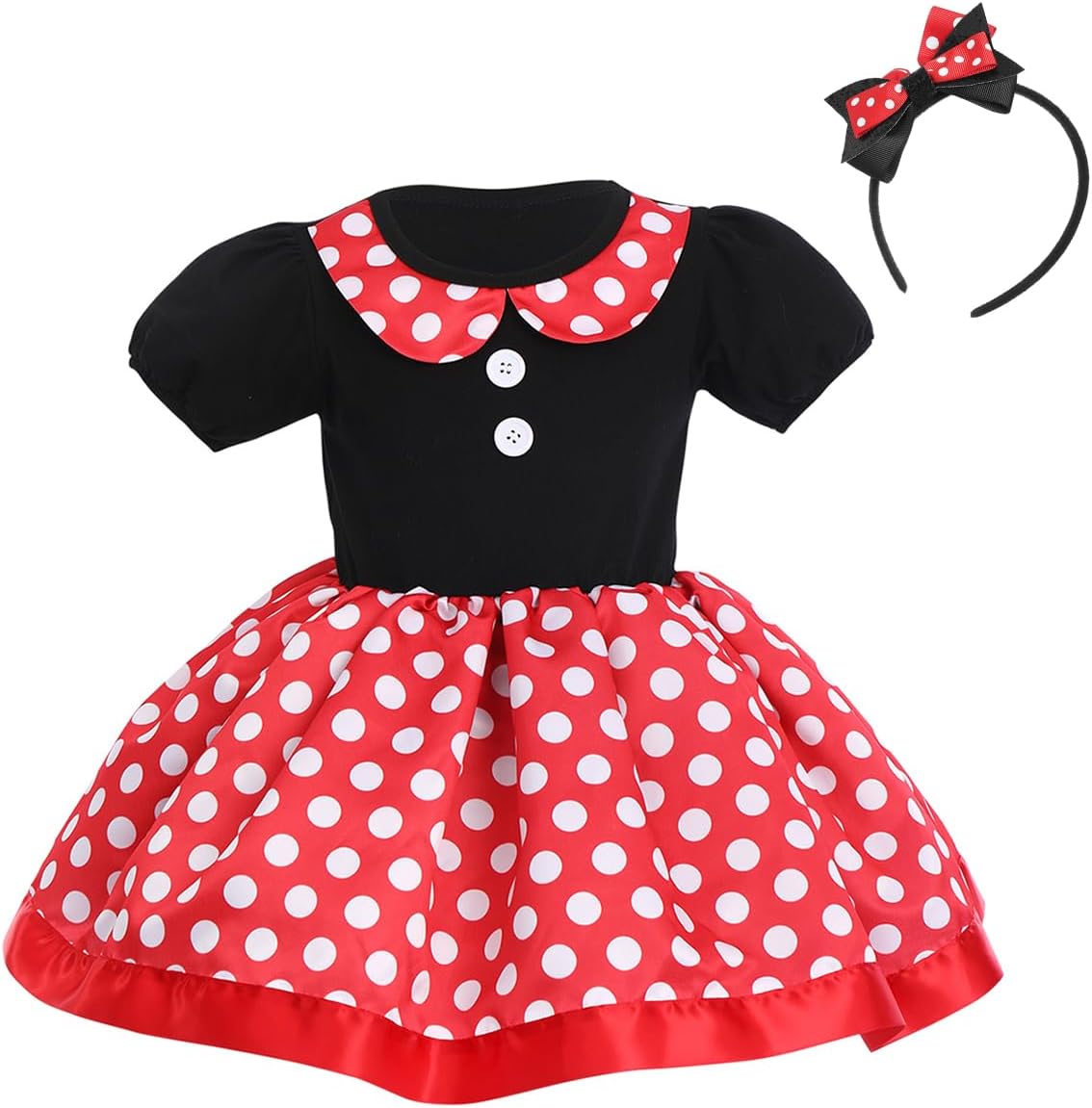 Special IBTOM CASTLE Baby Girl Costume, Unique Polka Dots Princess Fancy Dress,...