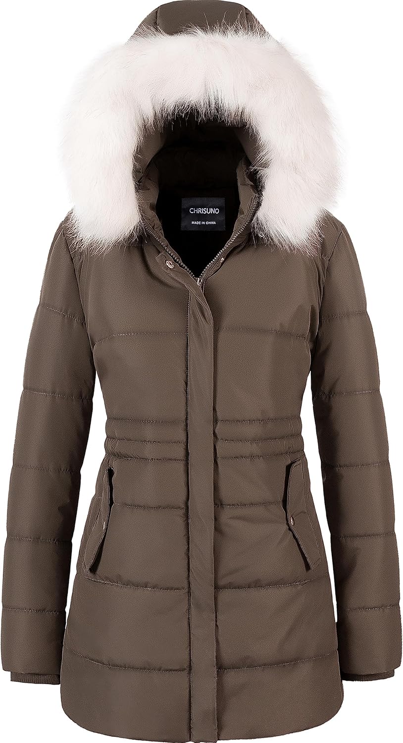 Chrisuno Women's Winter Warm Coats, Special Puffer Jacket with Long Drawstring,...