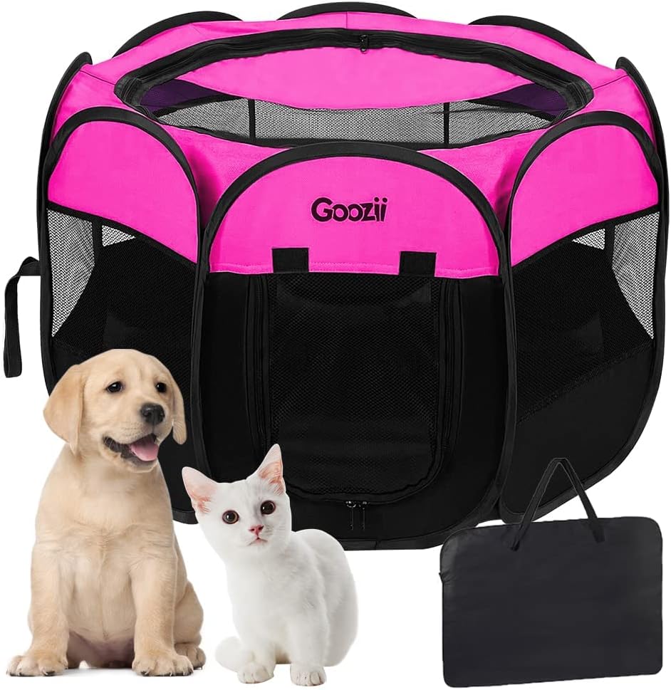 Pet Cat Playpen for Indoor Cats Enclosed, Portable Foldable Dog Playpen Outdoor...