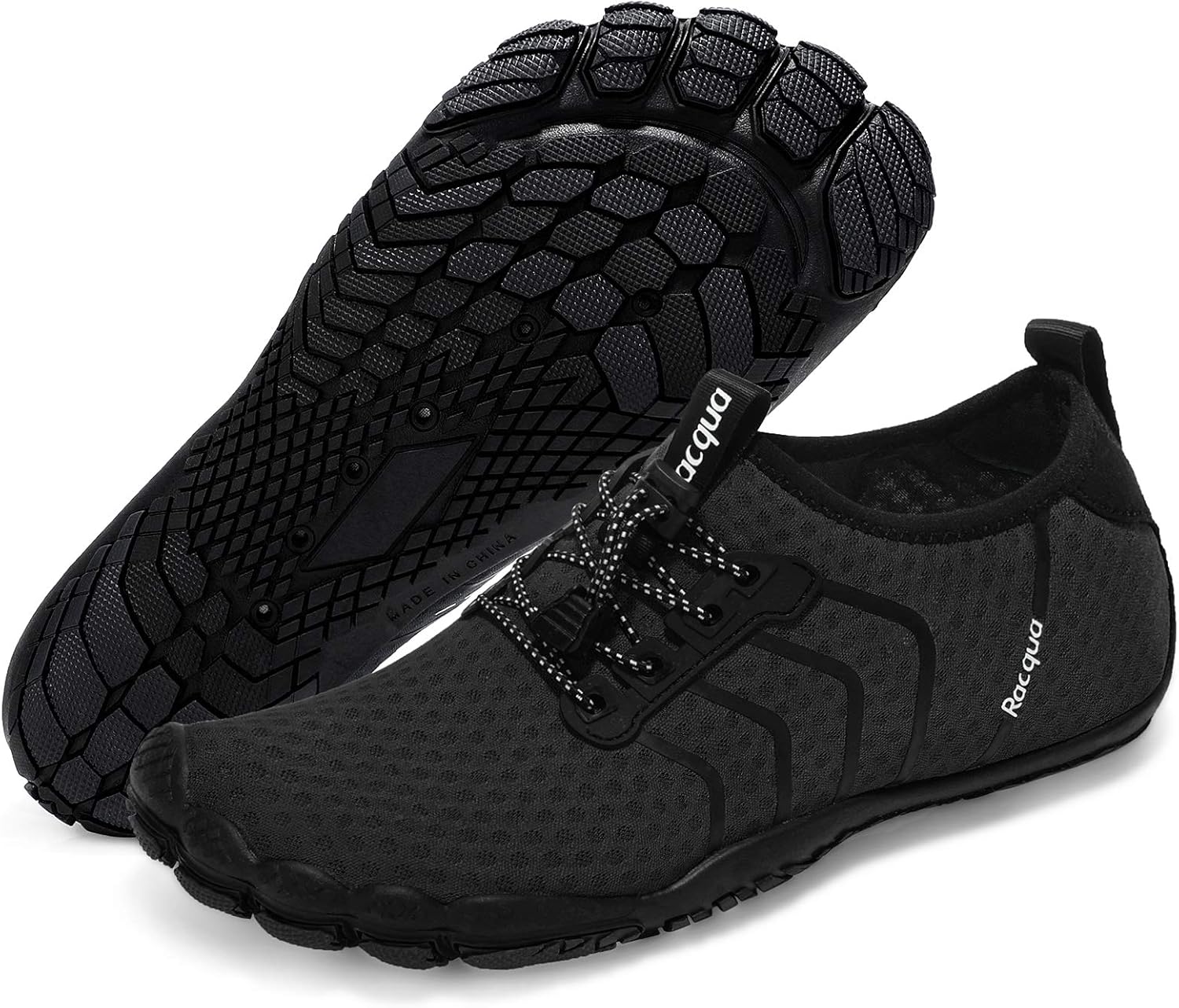 Racqua Women's Water Shoes Quick Dry Barefoot Lightweight Aqua Shoes Beach Swim...