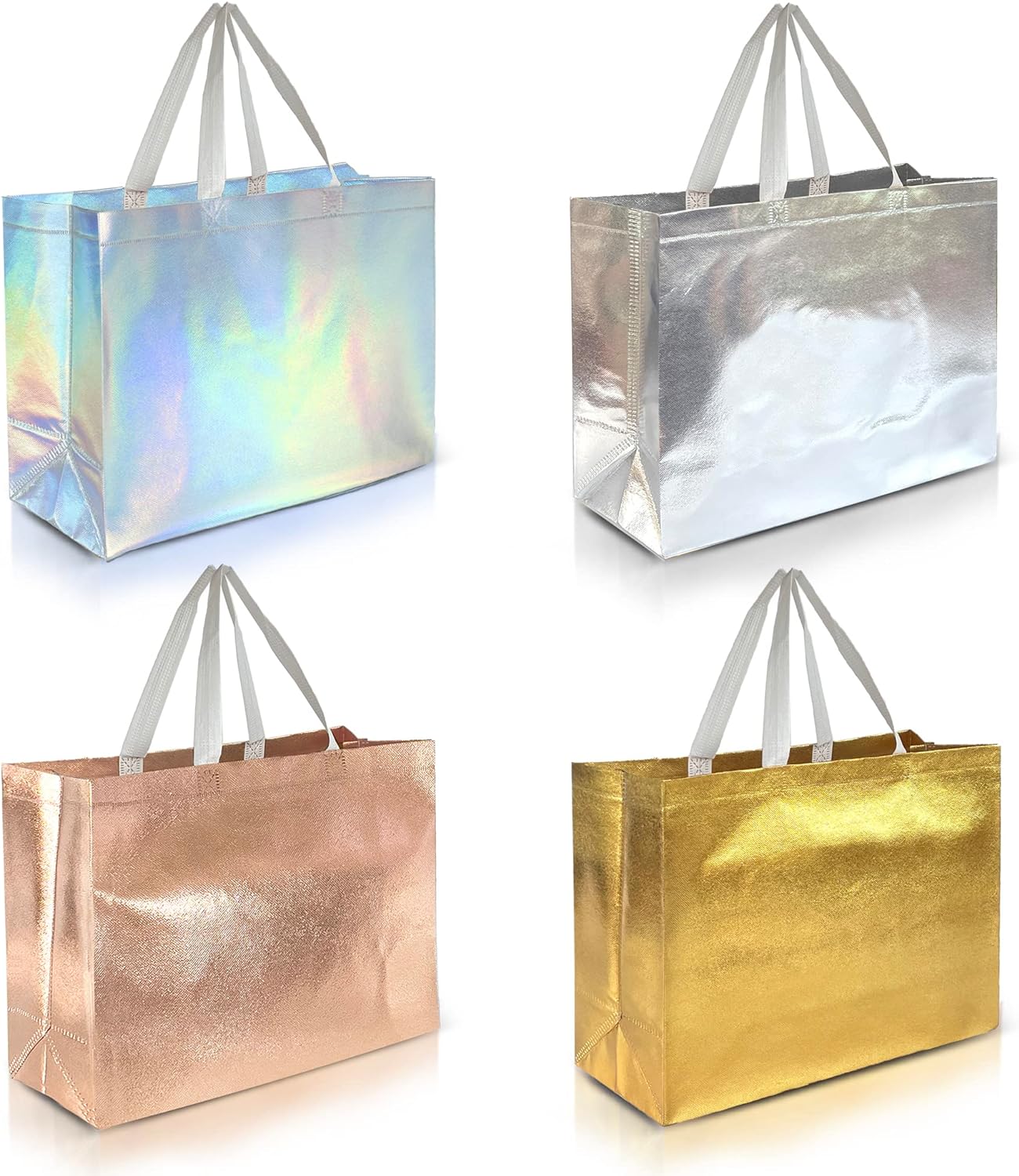 Nush Nush Mix Color Gift Bags Extra Large Size – Set of 12 Reusable Extra Large...