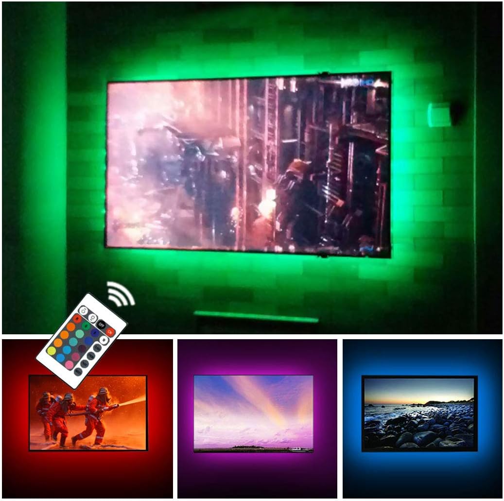 USB TV Backlight RGB LED Neon Accent Lights, Special USB Powered TV Behind Light...