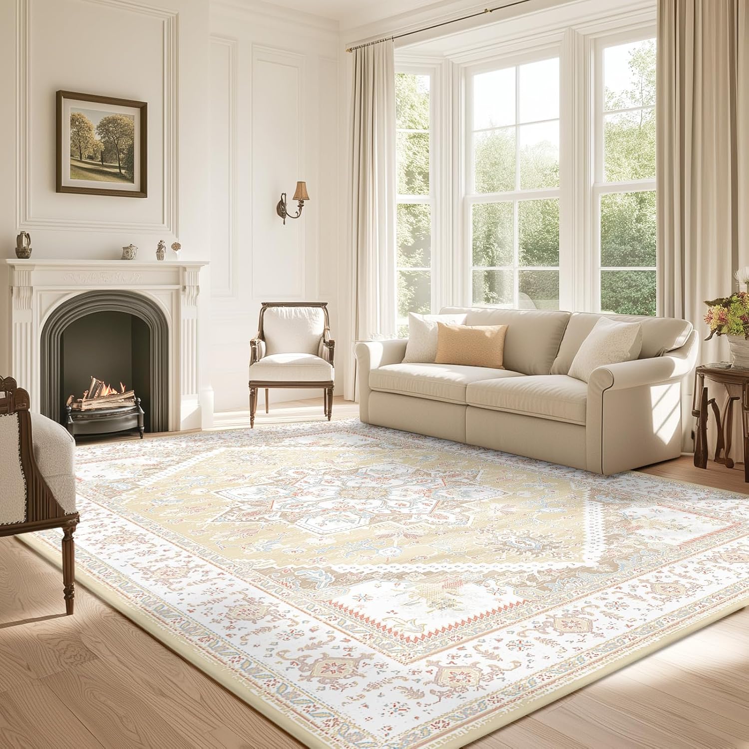 BESTSWEETIE Area Rugs 6x9 Rug for Living Room, Washable Rug 6x9, Non Slip Water...